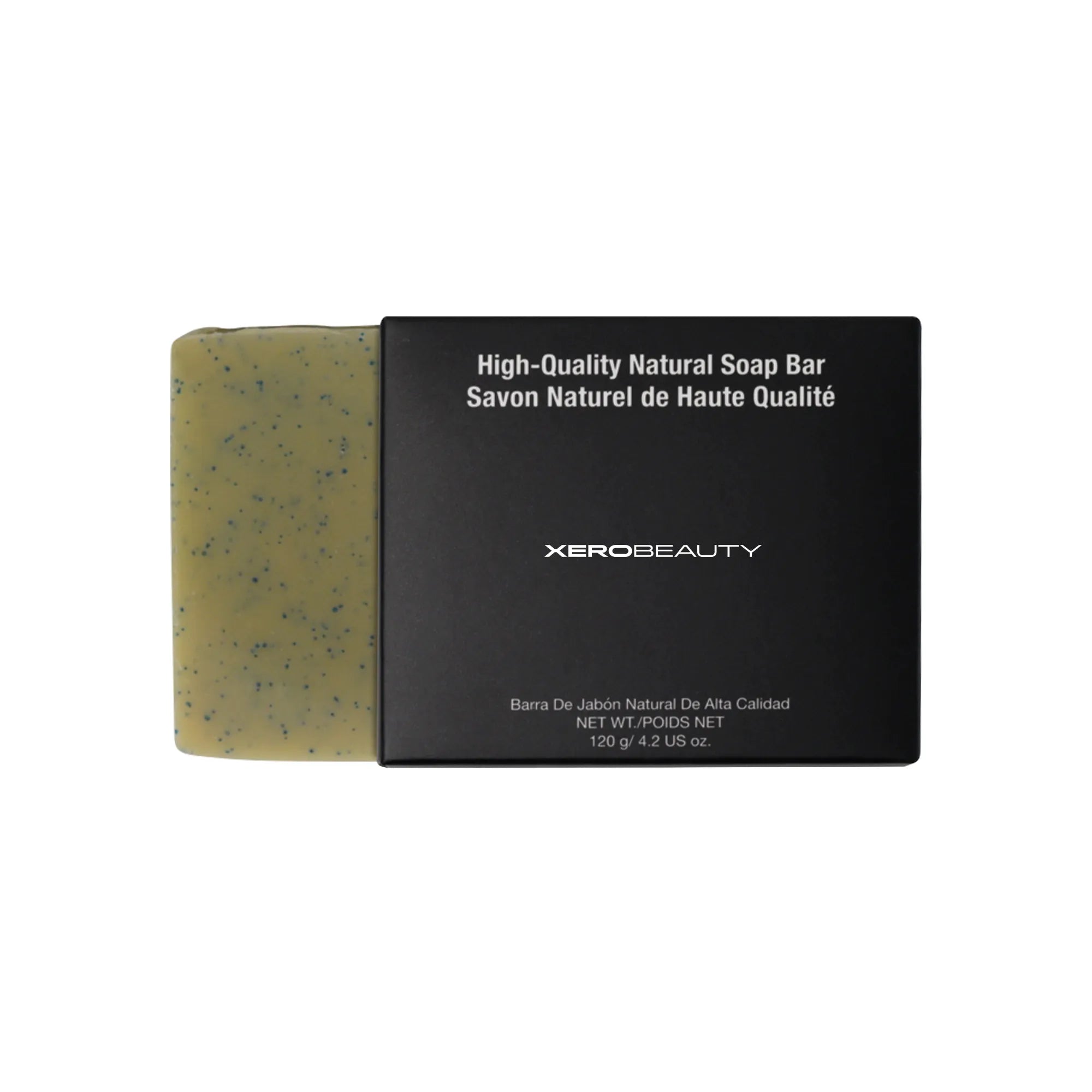 Xero Beauty high-quality natural soap bar with packaging on a white background