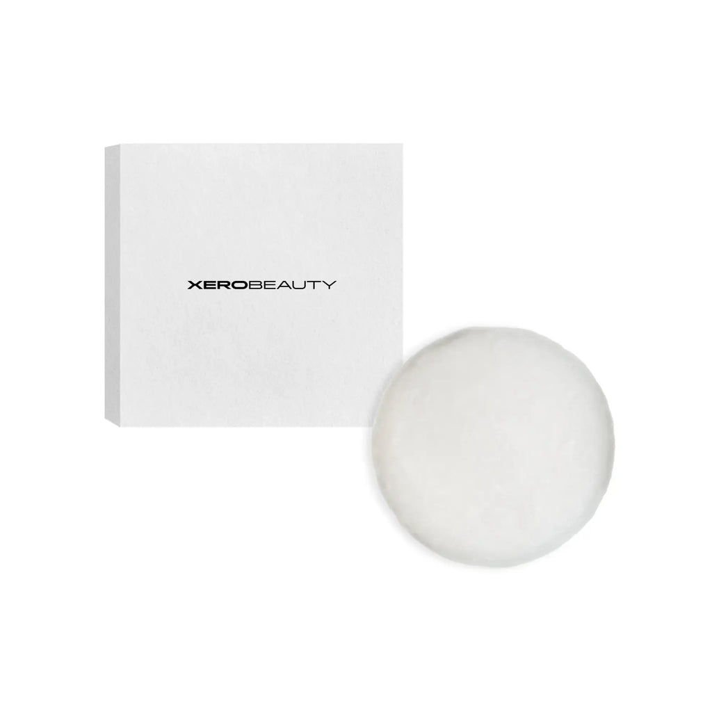 Xerobeauty conditoner bar and packaging on a white background