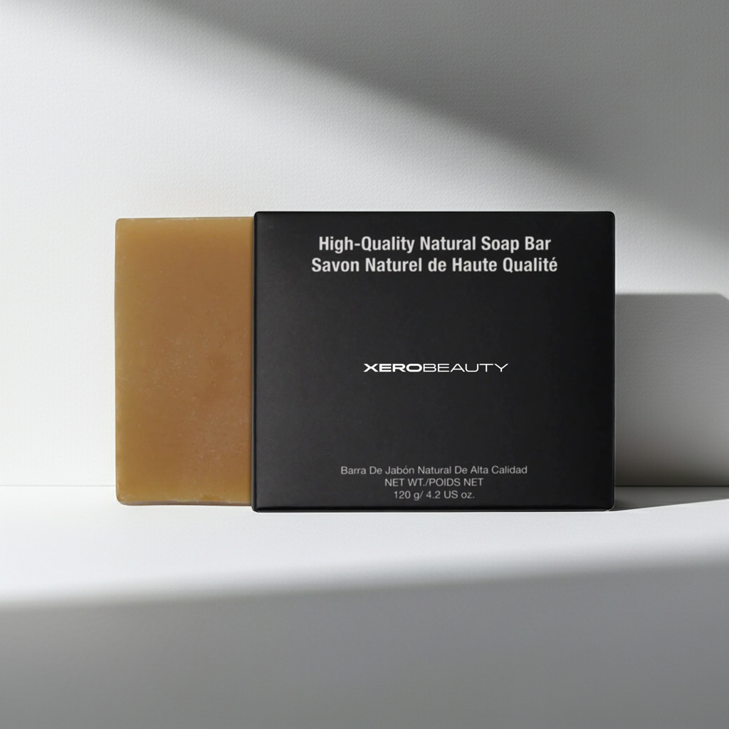 Xero Beauty high-quality natural soap bar on a white background