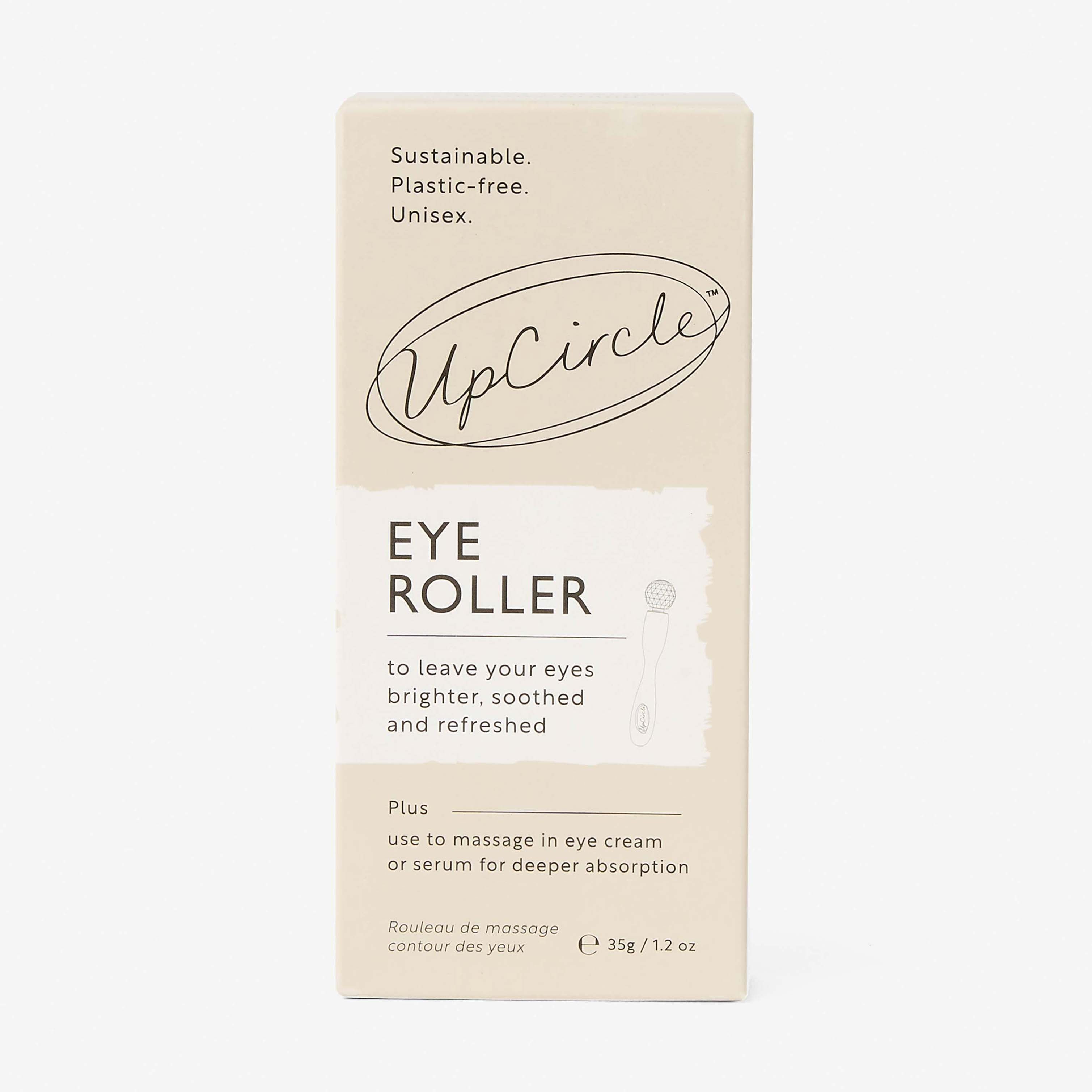 UpCircle eye roller packaging on a white background