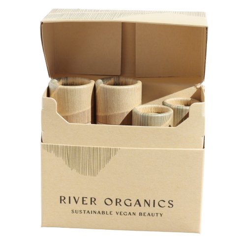 Box of River Organics products on a white background