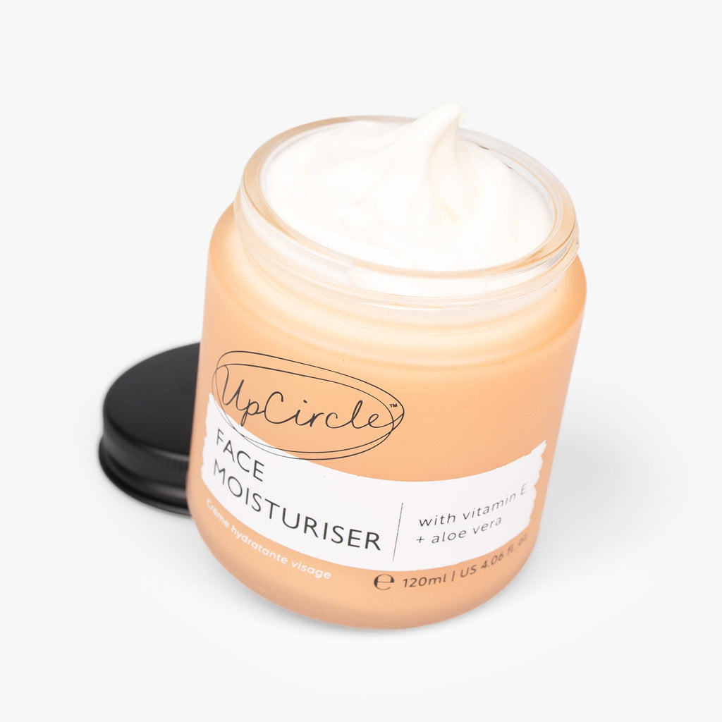 UpCircle Face Moisturiser jar on a white background