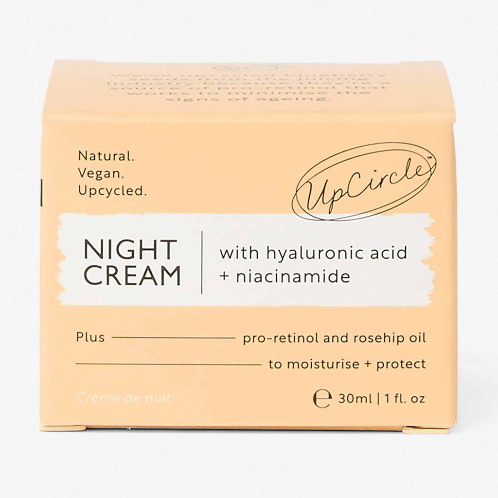 UpCircle night cream packaging on a white background